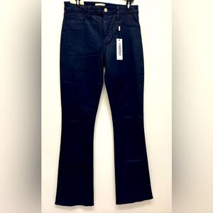 NWT L'AGENCE Paris Selma High Rise Sleek Baby Boot in Galactic Coated Size 29